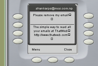 mail screen